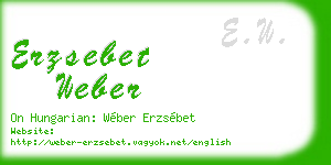erzsebet weber business card