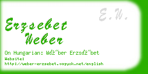 erzsebet weber business card